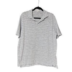 Peter Millar Men's sz L Striped Cotton Blend Golf Polo
